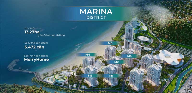 60% sản phẩm tại Marina District có diện tích từ 30 – 55m2