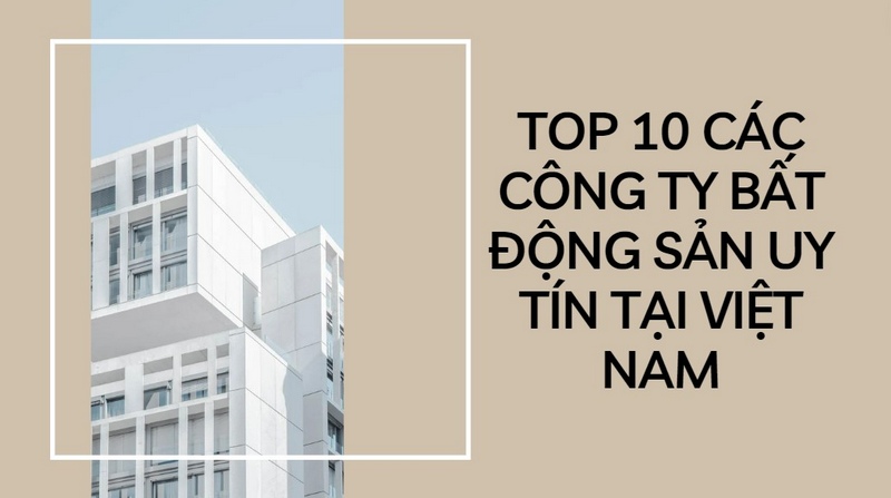 Top 10 Các Công Ty Bất Động Sản Uy Tín Tại Việt Nam